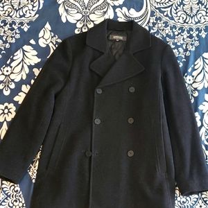 Kenneth Cole Reaction Grey Double Breasted Wool…